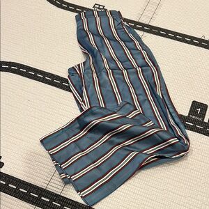 Striped Blue and Red Pants brand new  100 silk